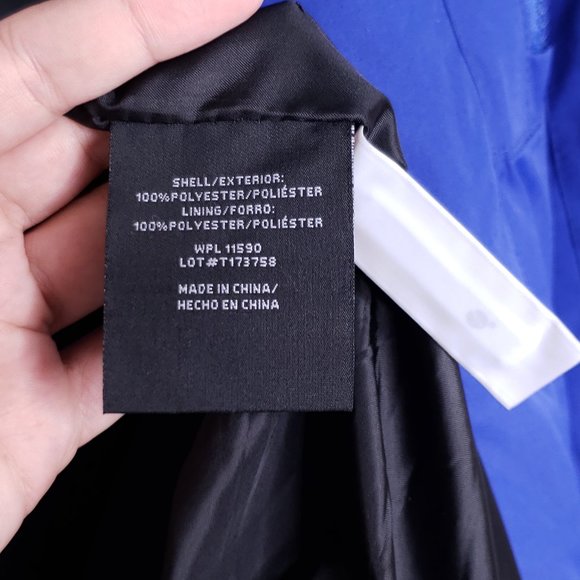 32 Degree Heat Performance Men's 2XL Hydro-Tech Full Zip Rain Shell Jacket Blue - Picture 8 of 11